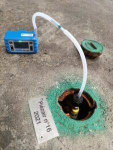 Prélèvement par un piézair